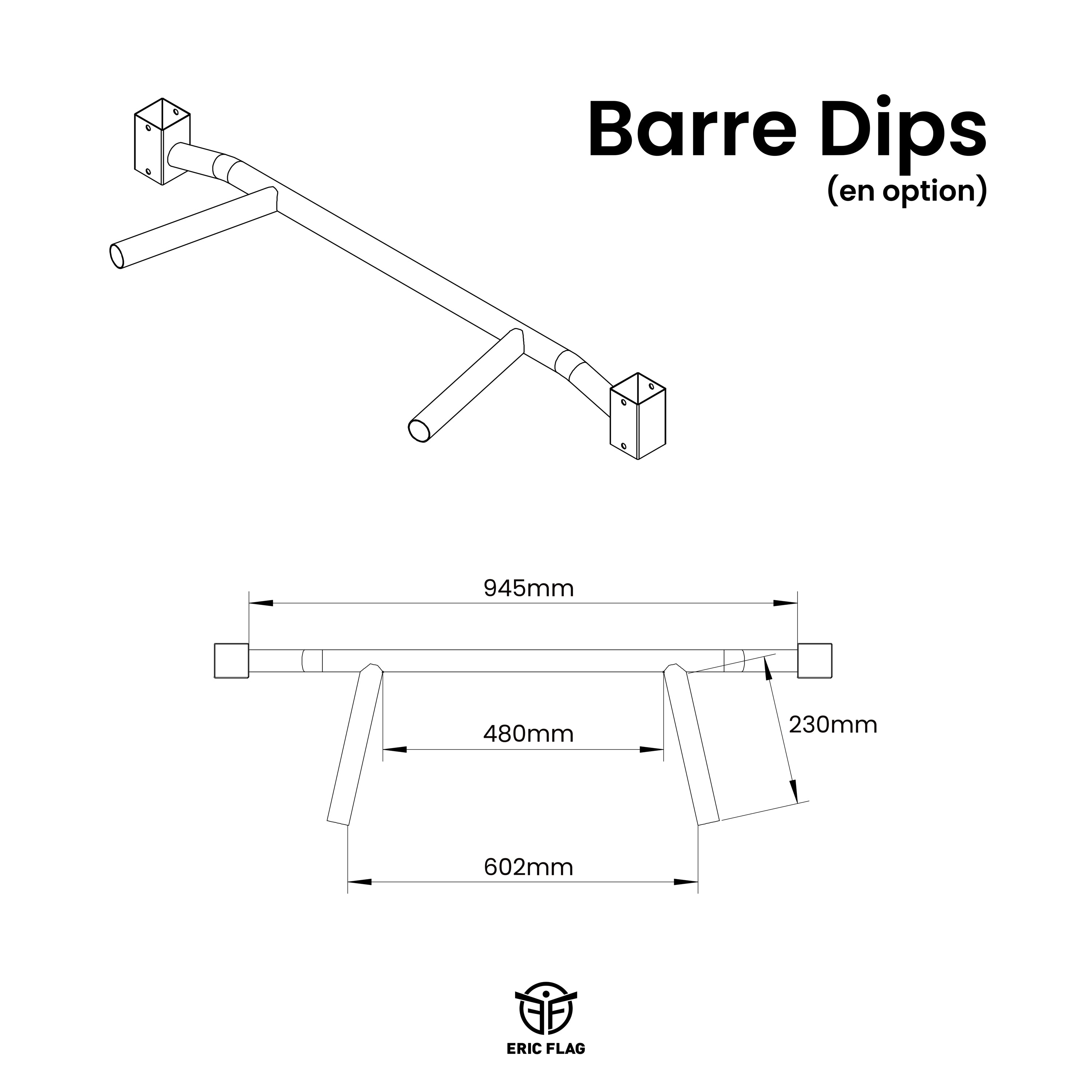 accessoire dips pour barre de traction