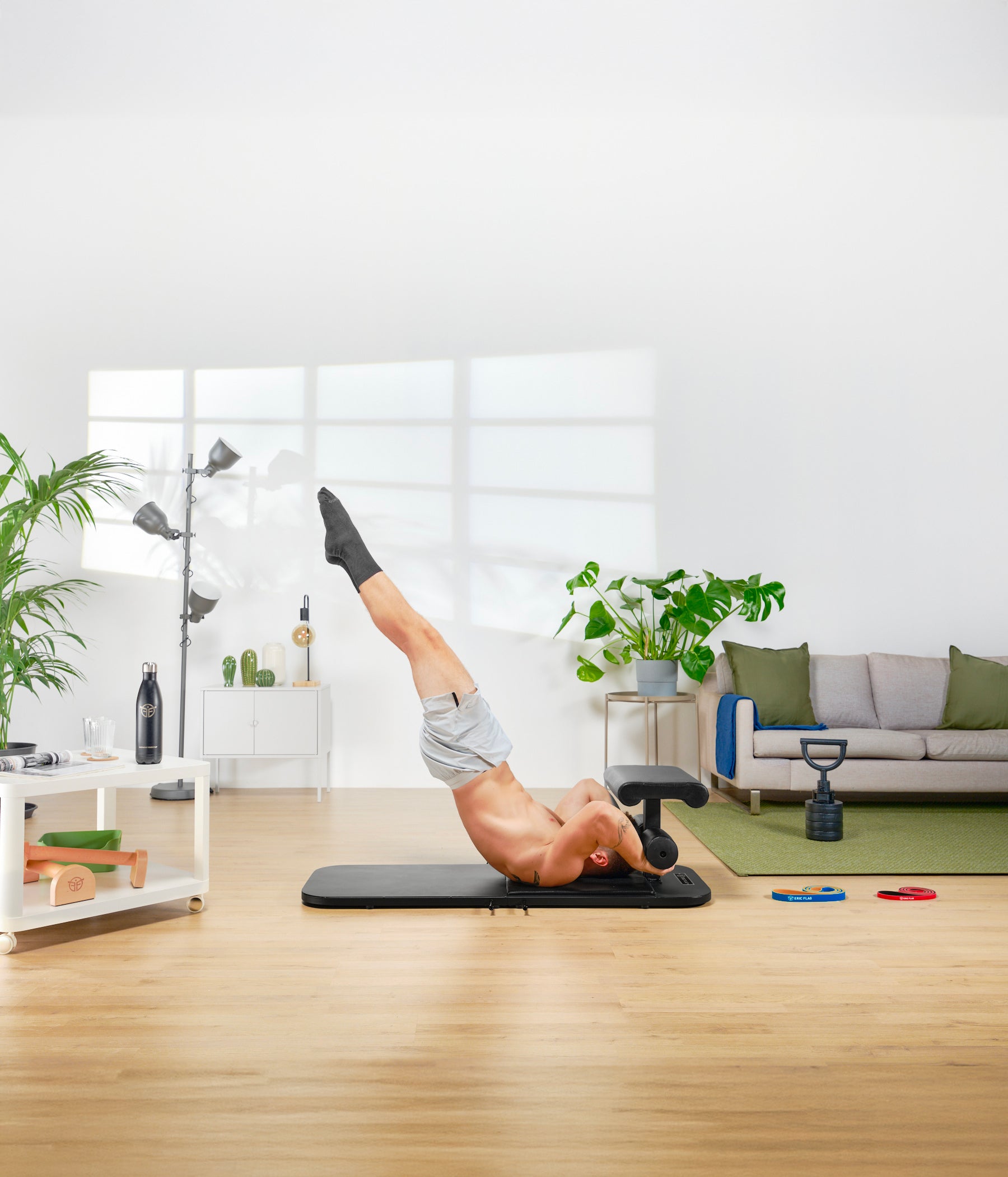 relevés de jambes à la maison